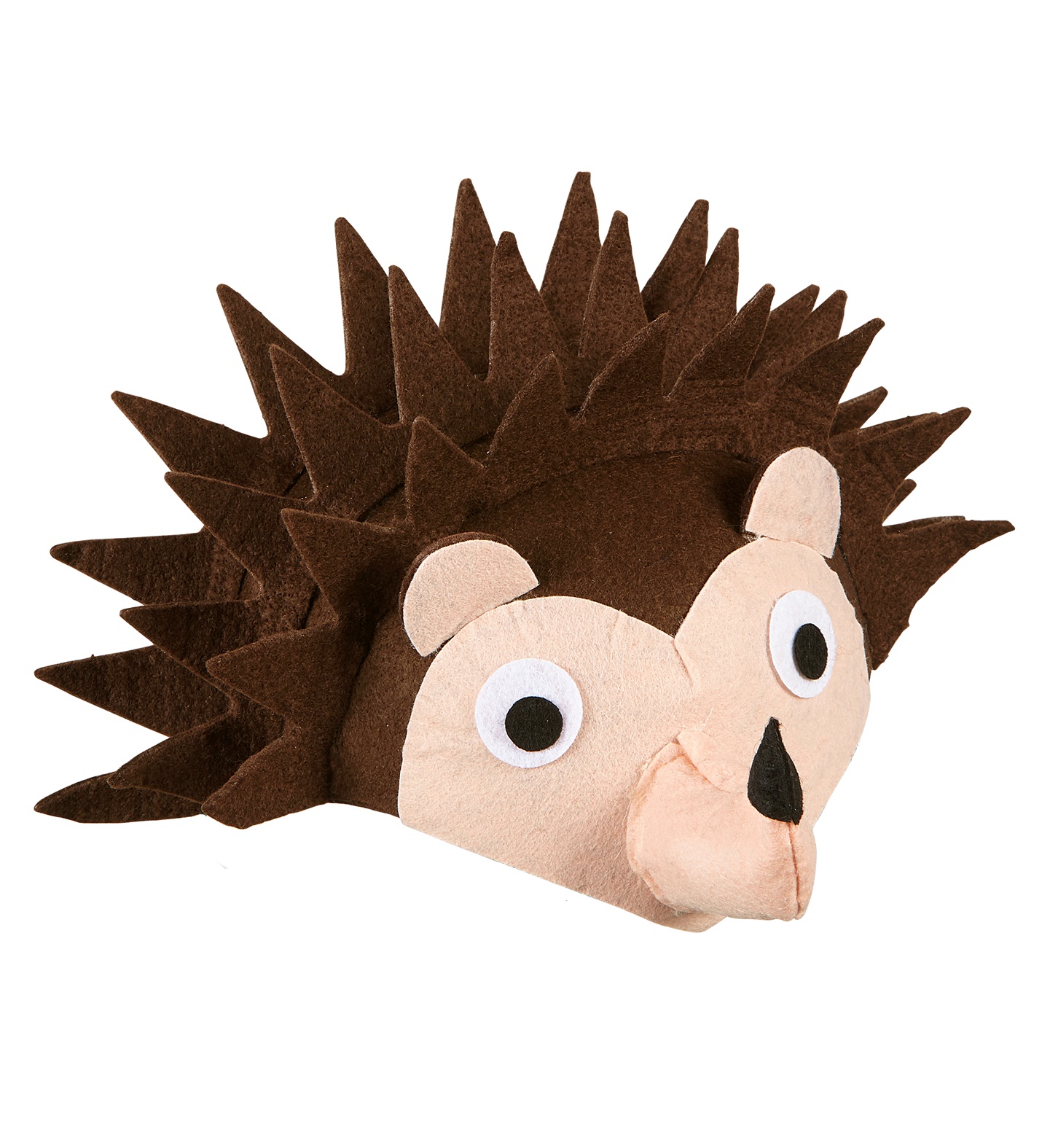 Braune Igel Kappe aus Filz
