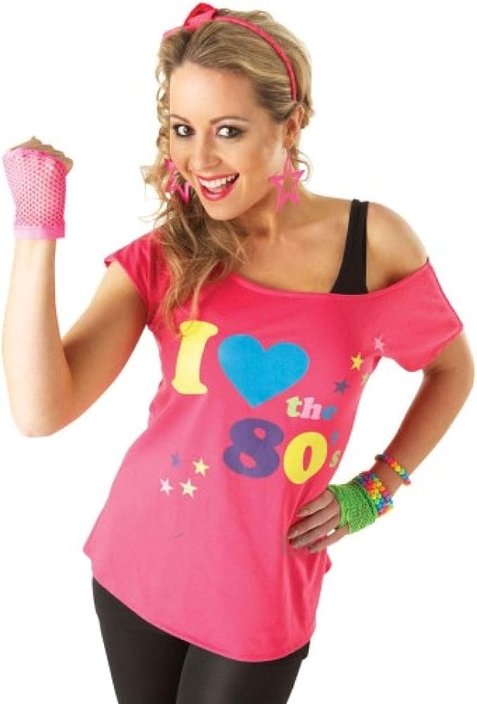 T-Shirt  "I Love the 80s"  MEDIUM