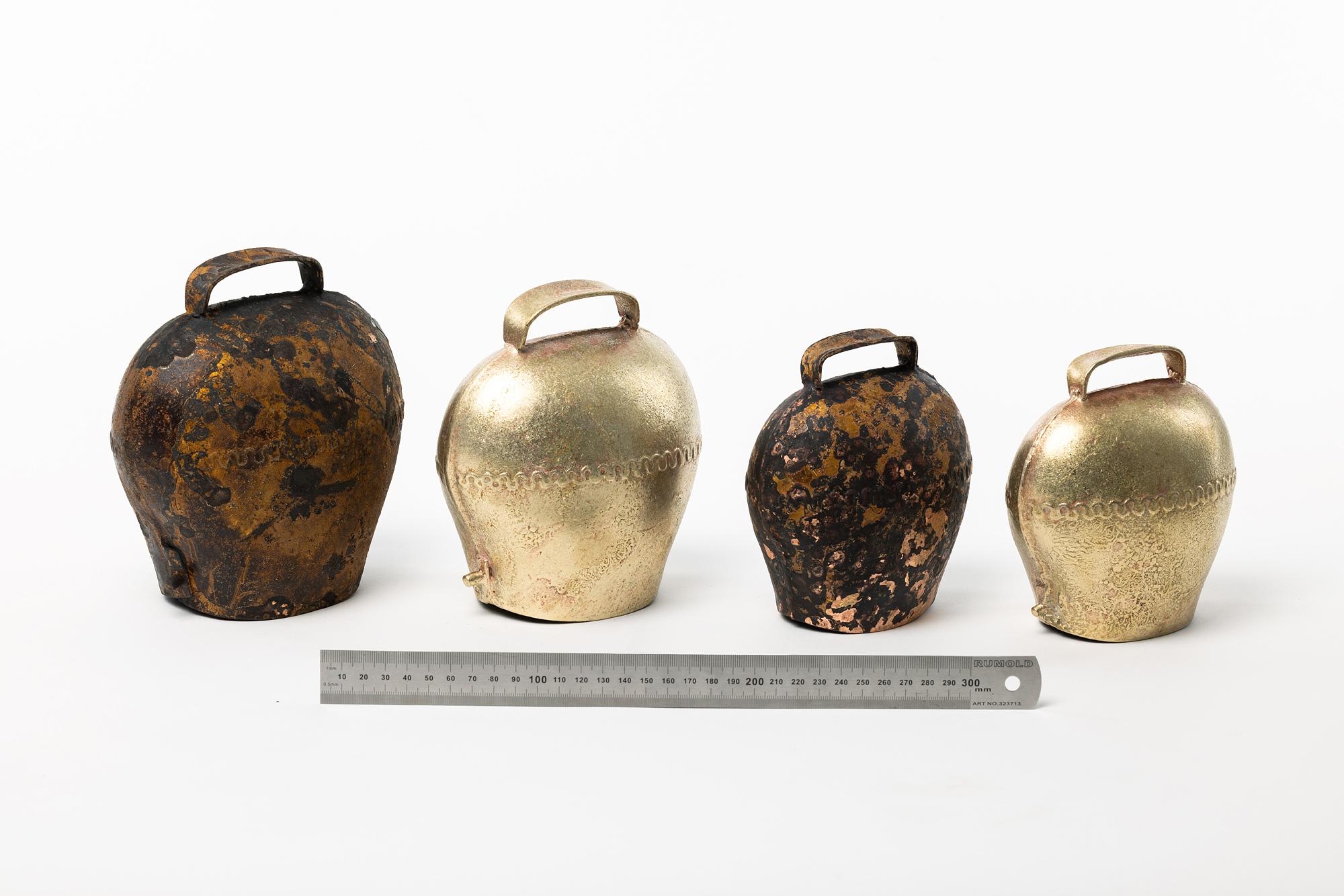 Glocke Schmiedeeisen Antik Farben ca.15x16,5cm