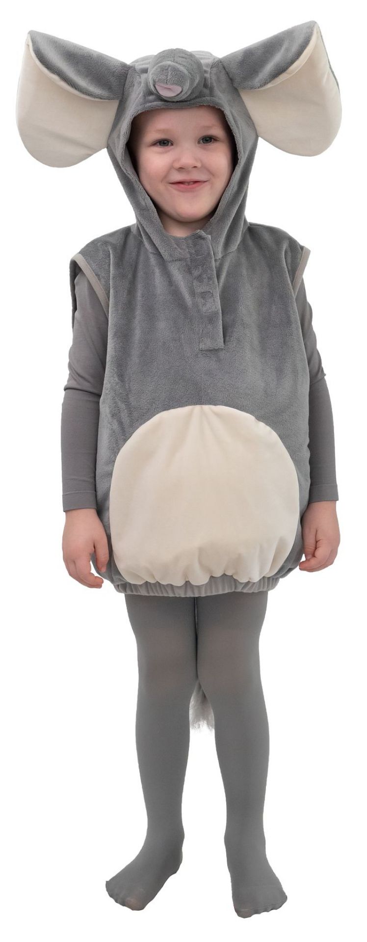 Elefant Weste mit Kapuze Größe 104