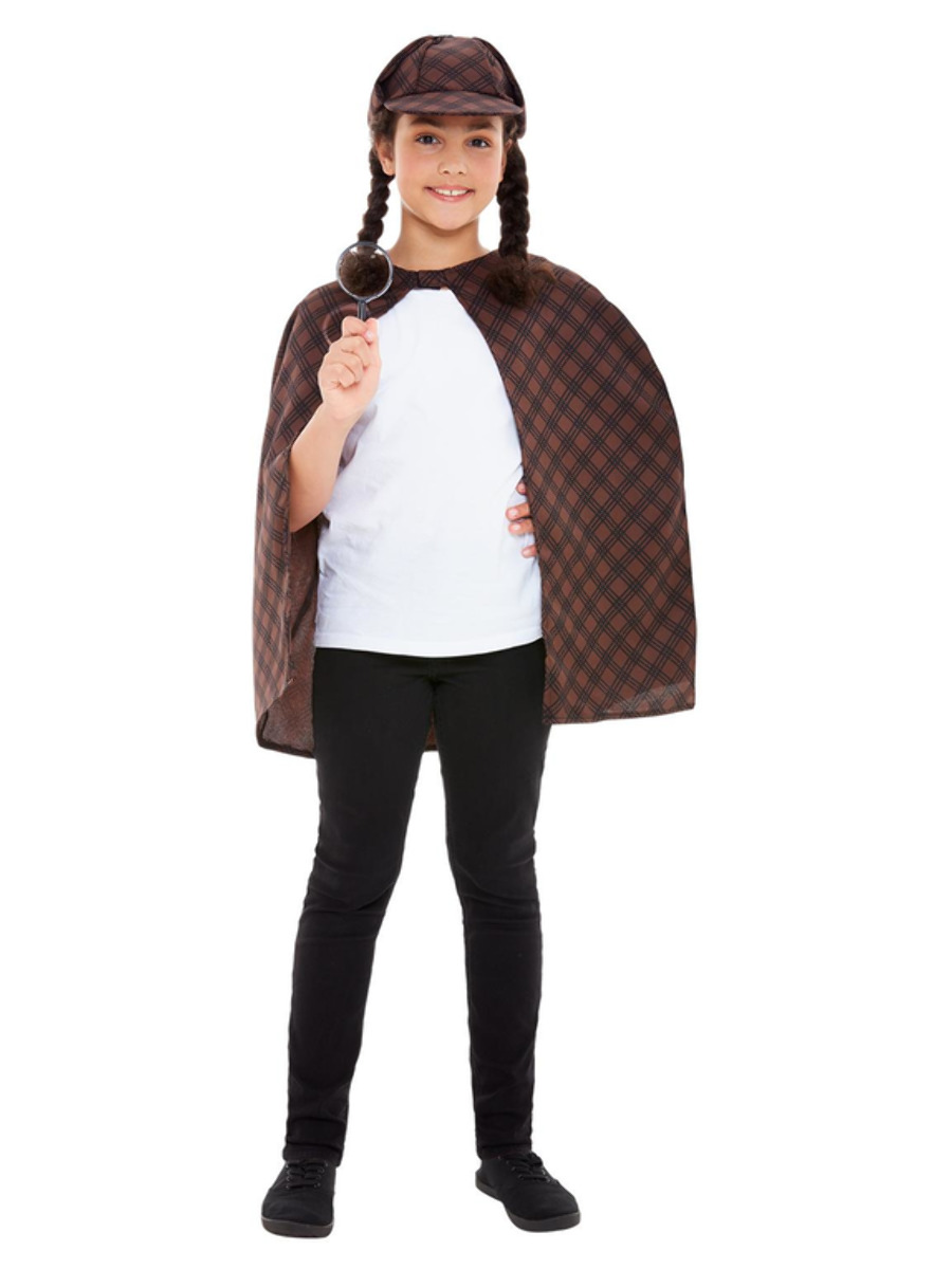 Detectiv Umhang mit Mütze M/L