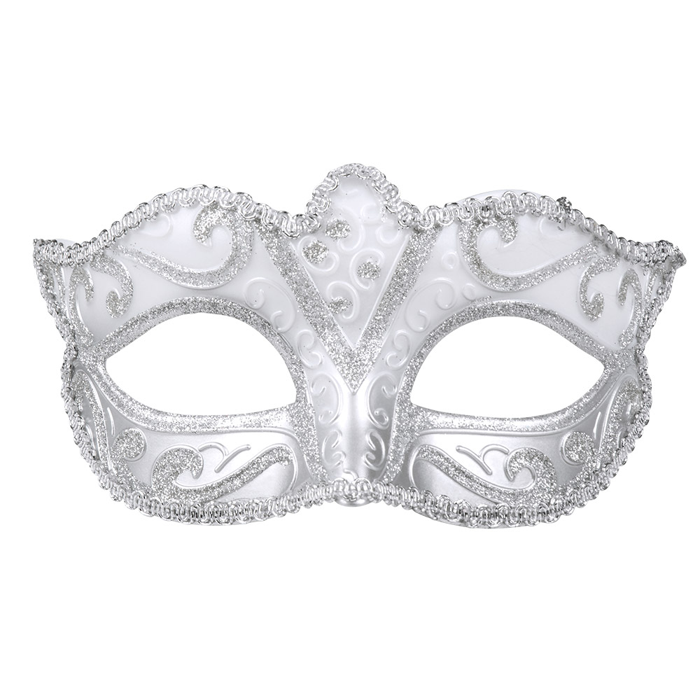 Lady Maske silber  Venezia klein