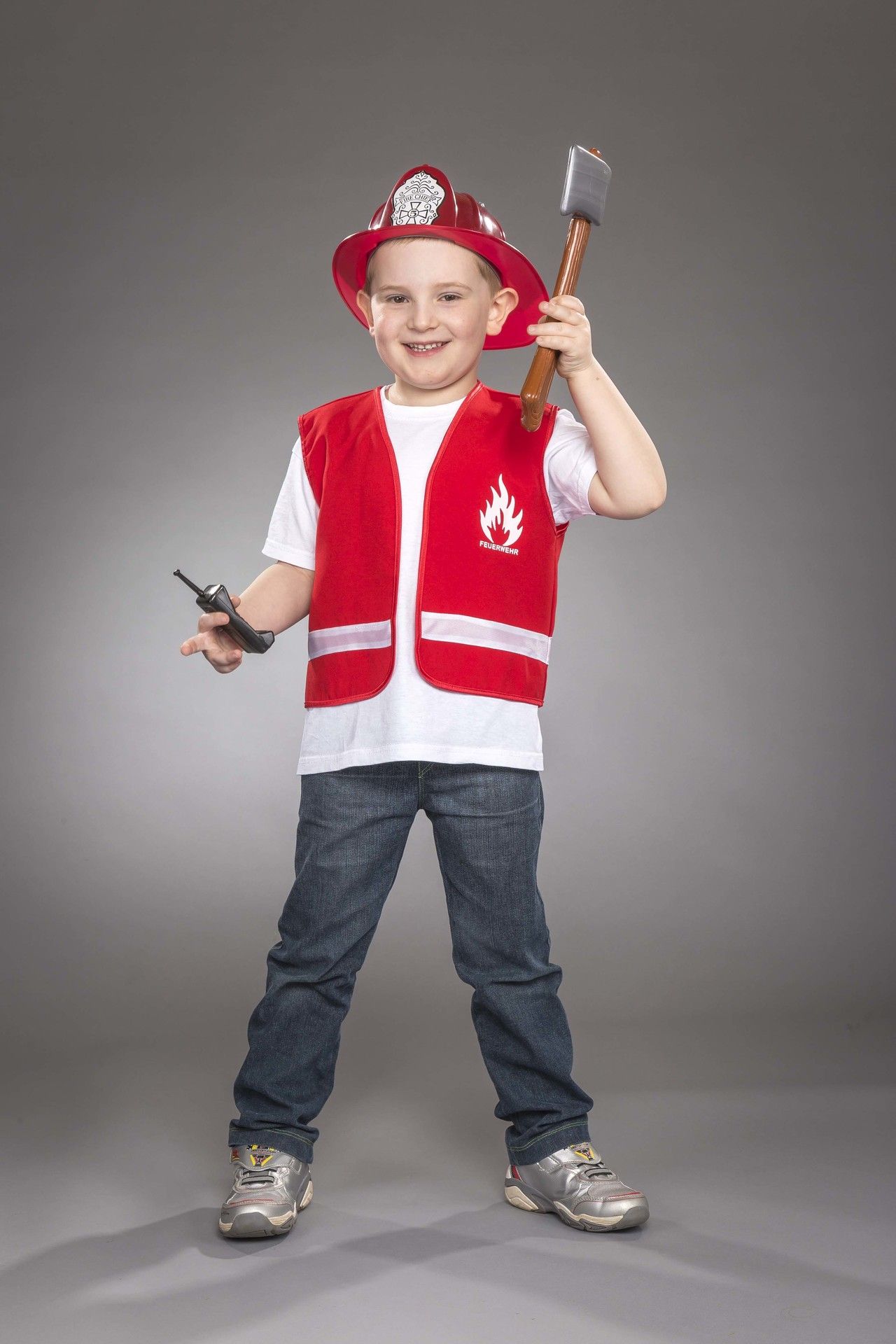 Feuerwehr Weste rot Größe 104