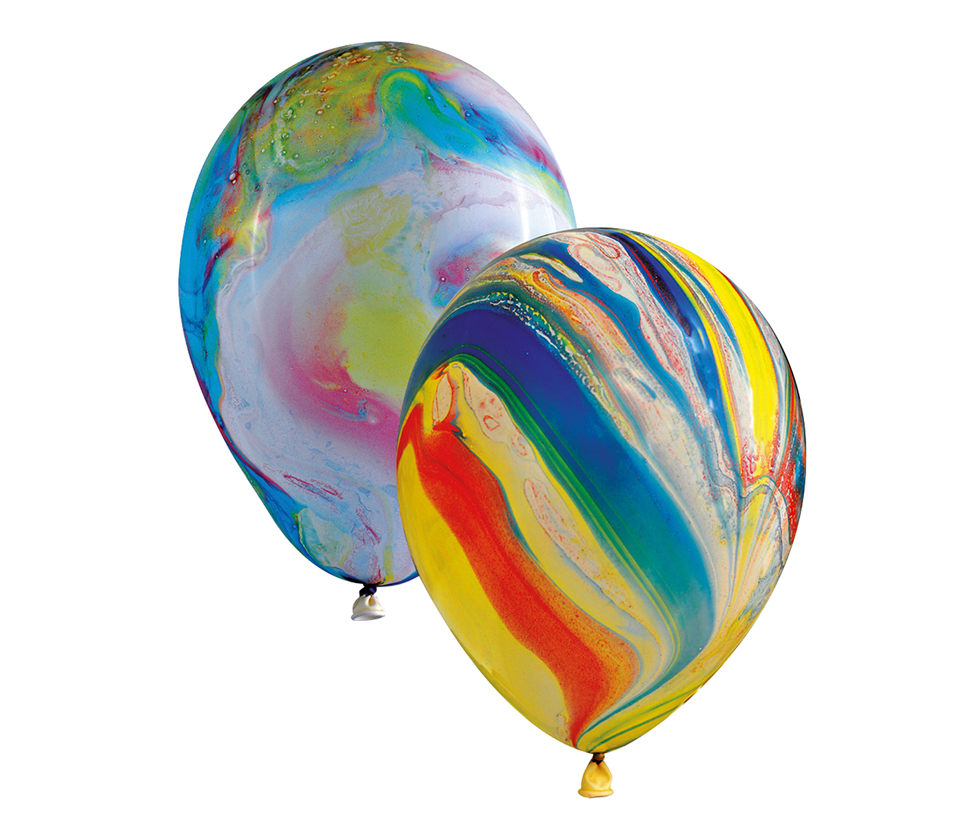 4 Stück Luftballons marmoriert