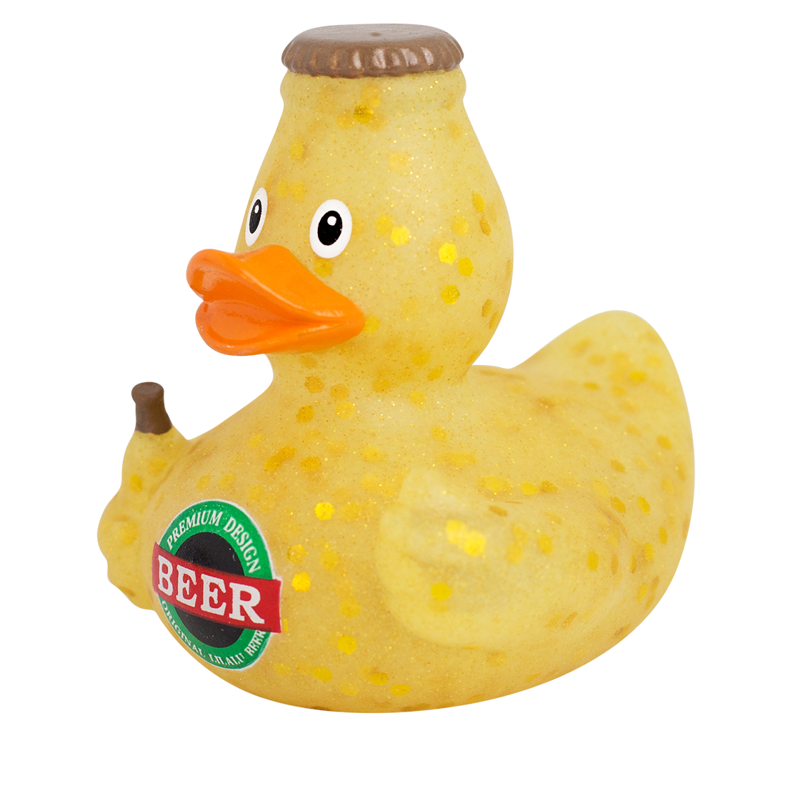 Badeente Bierflasche  ca. 8,5cm