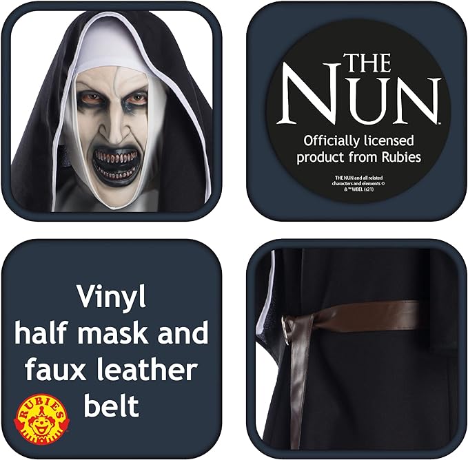 THE NUN  delux Kostüm X-SMALL f. Erw.