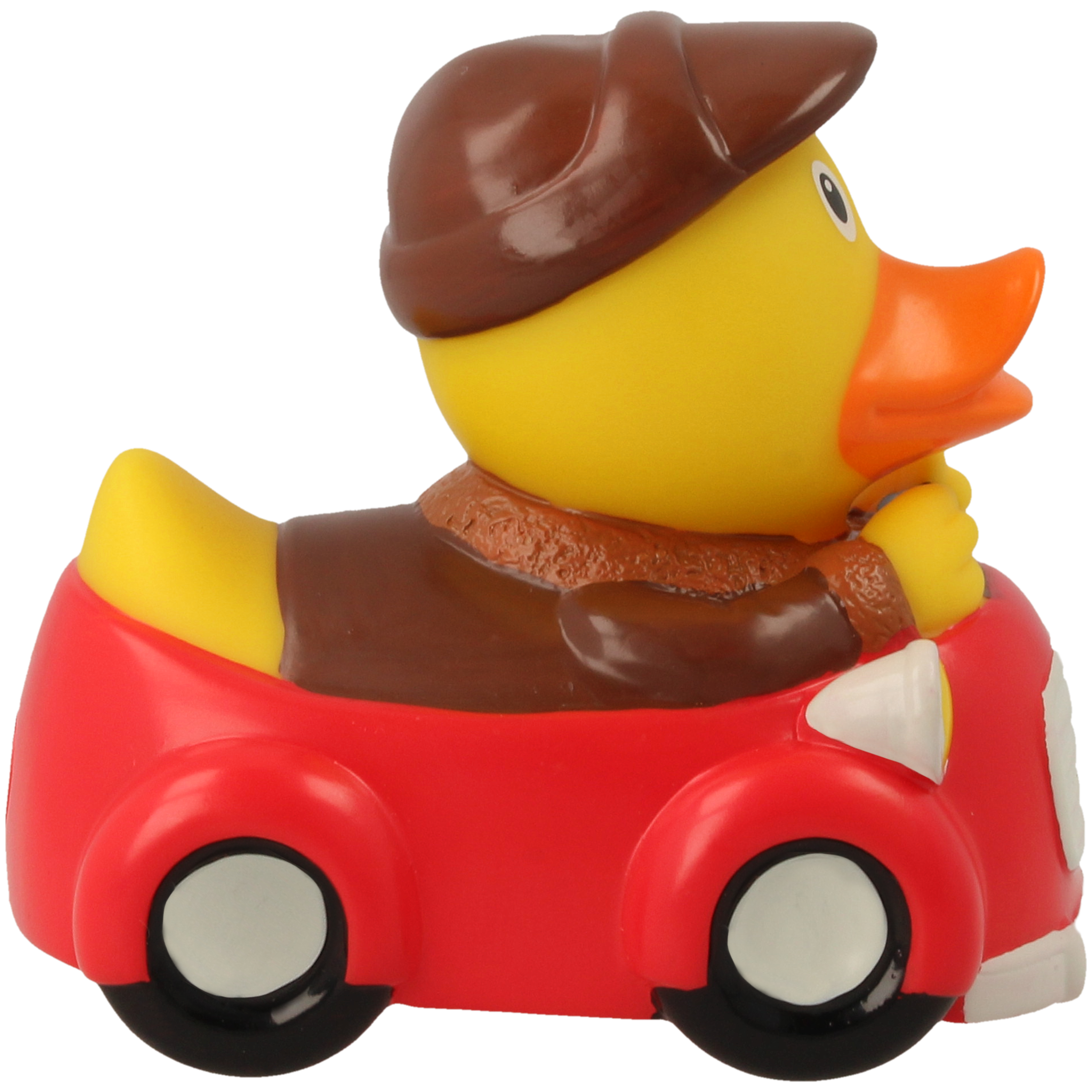 Rote Autofahrer Badeente  ca. 8,5cm