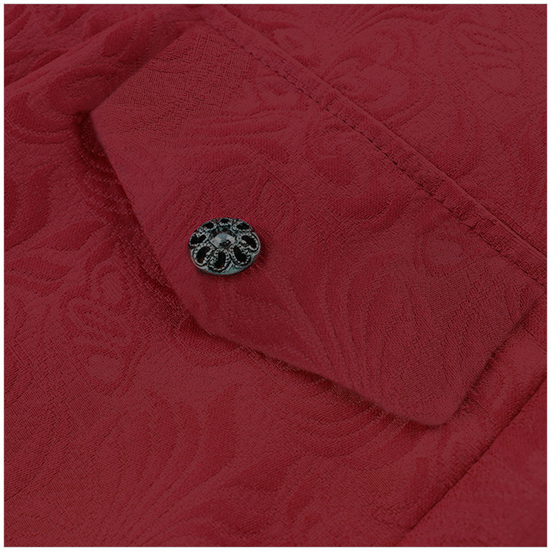 Dunkelroter Historischer Mantel Gr. 56  (XXL)