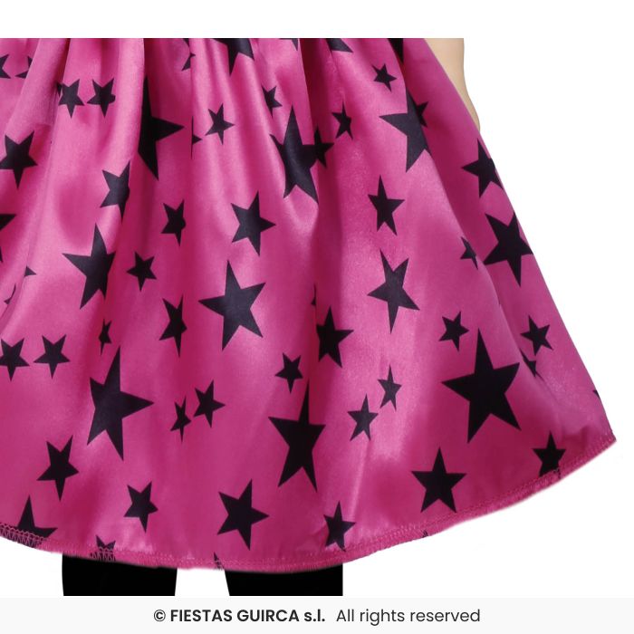 Sternen Hexe pink 2-3 Jahre  Kleid m. Hut