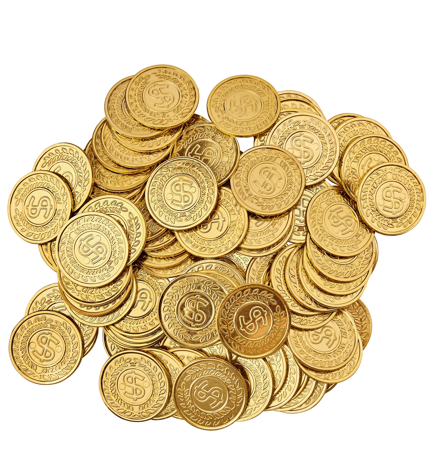 Packung mit 100 Goldmünzen