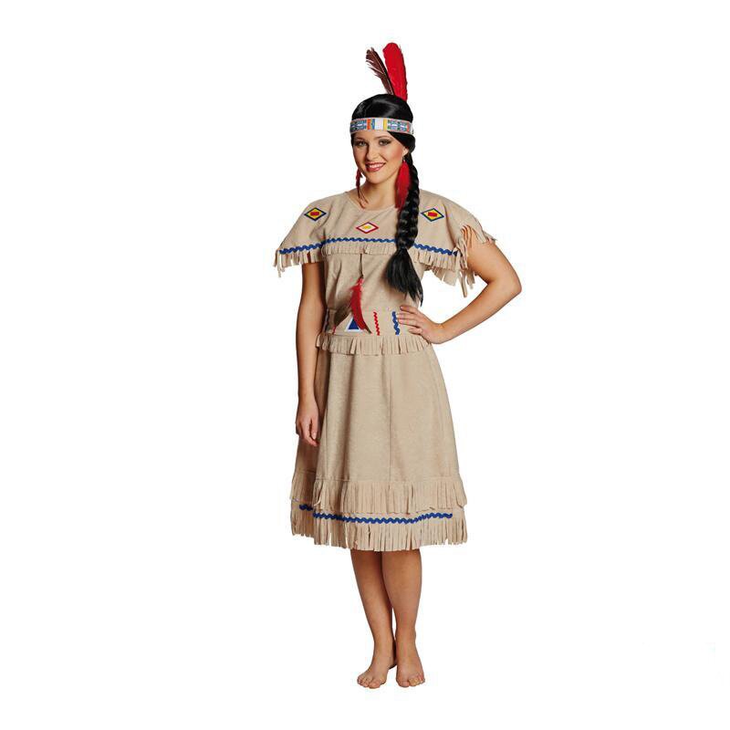 Indianerin Kleid hell Gr. 34