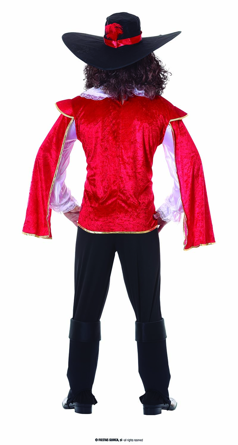 Musketier Kostüm rot 52/54  L