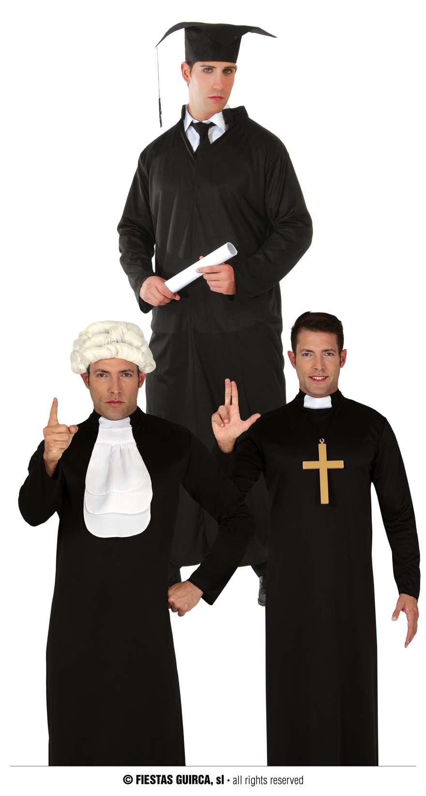 Talar Priester, Student oder Richter LARGE 52-54