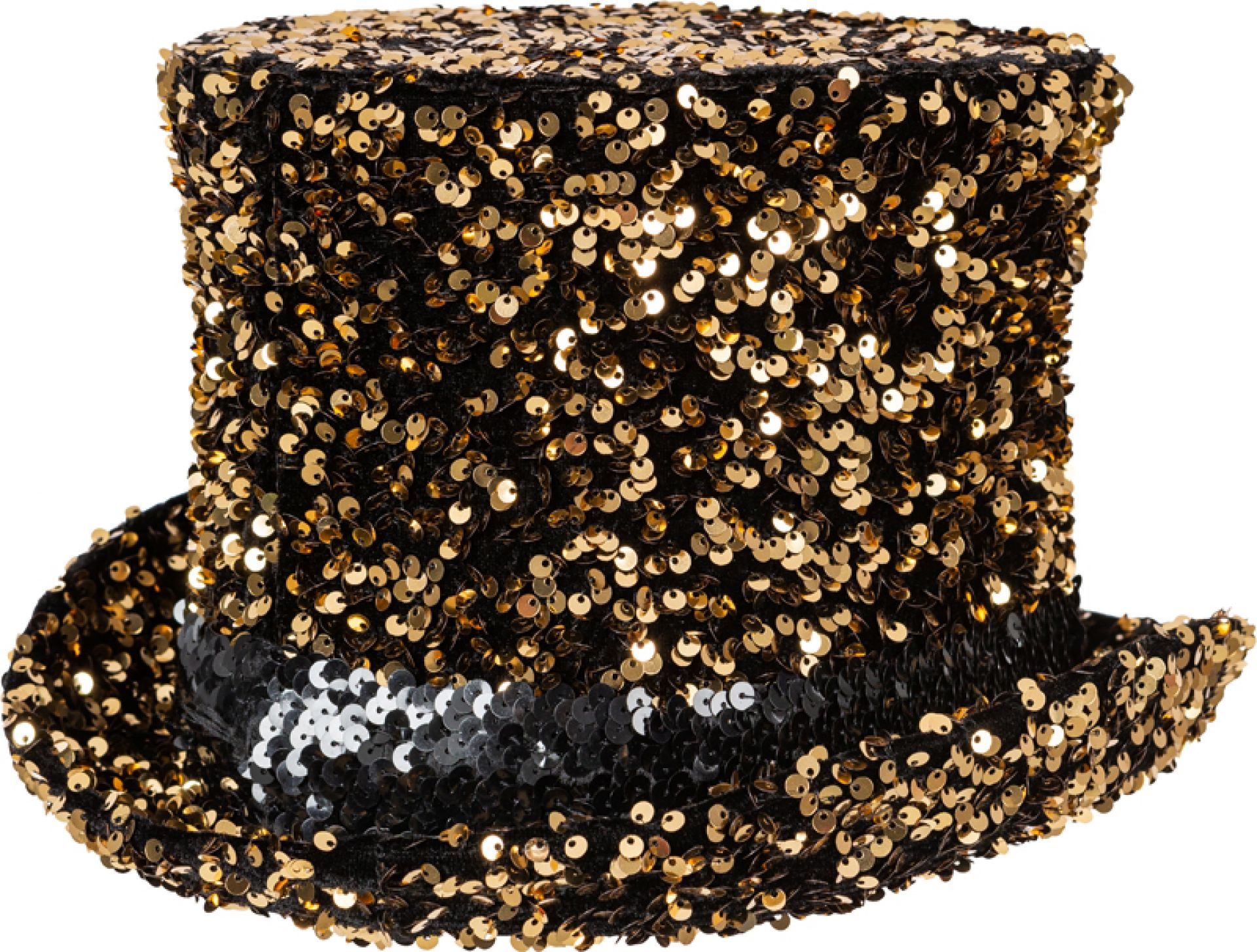 Pailletten Zylinder Gold delux