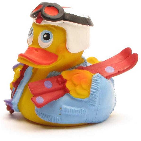 Skifahrer Ente aus Naturkautschuk