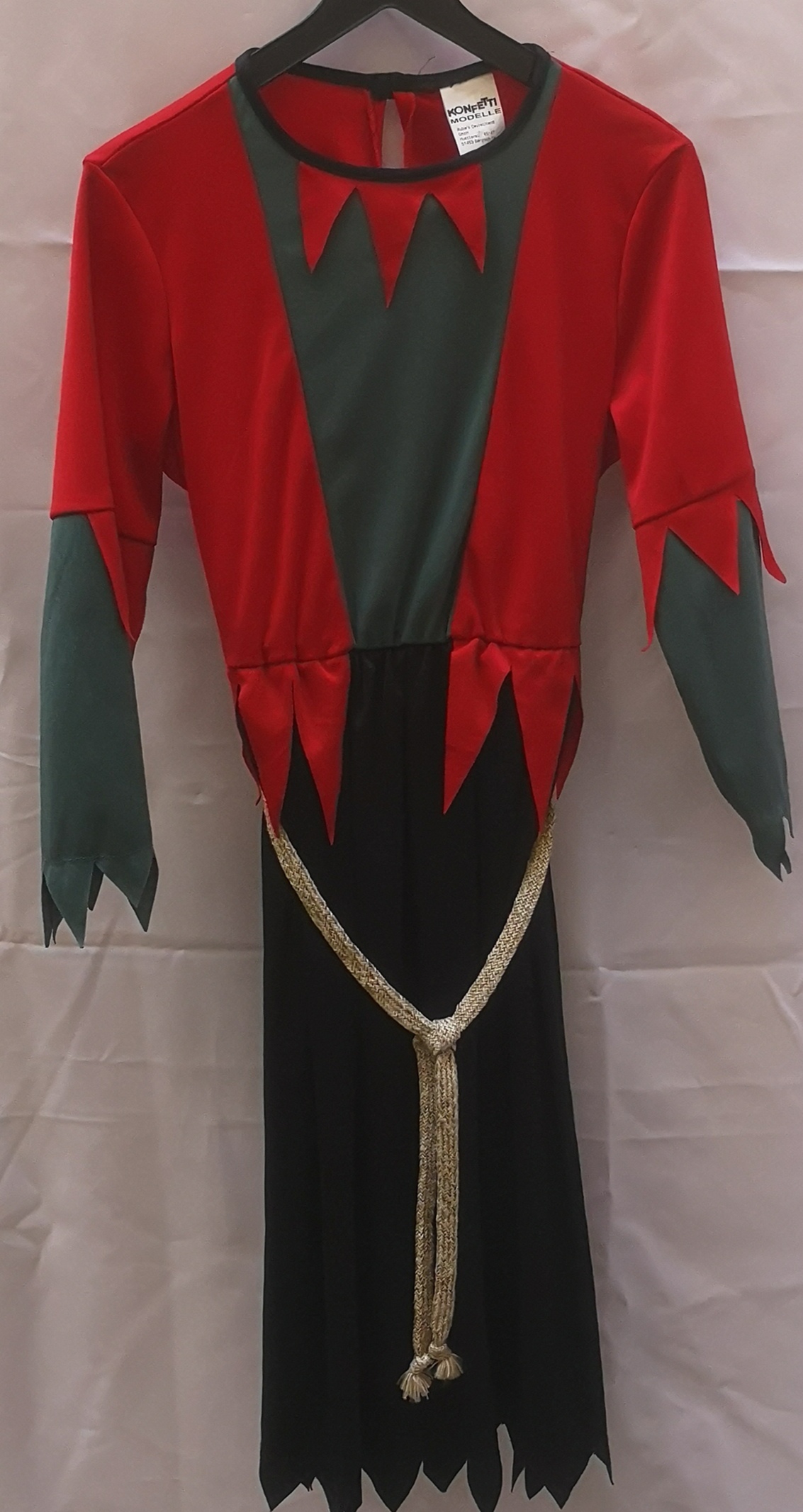 Gruselhexe Kleid rot  Gr. 116