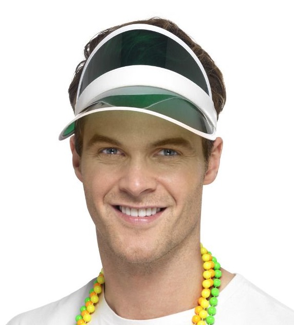 Stirnband Sonnenschutz Visier grün