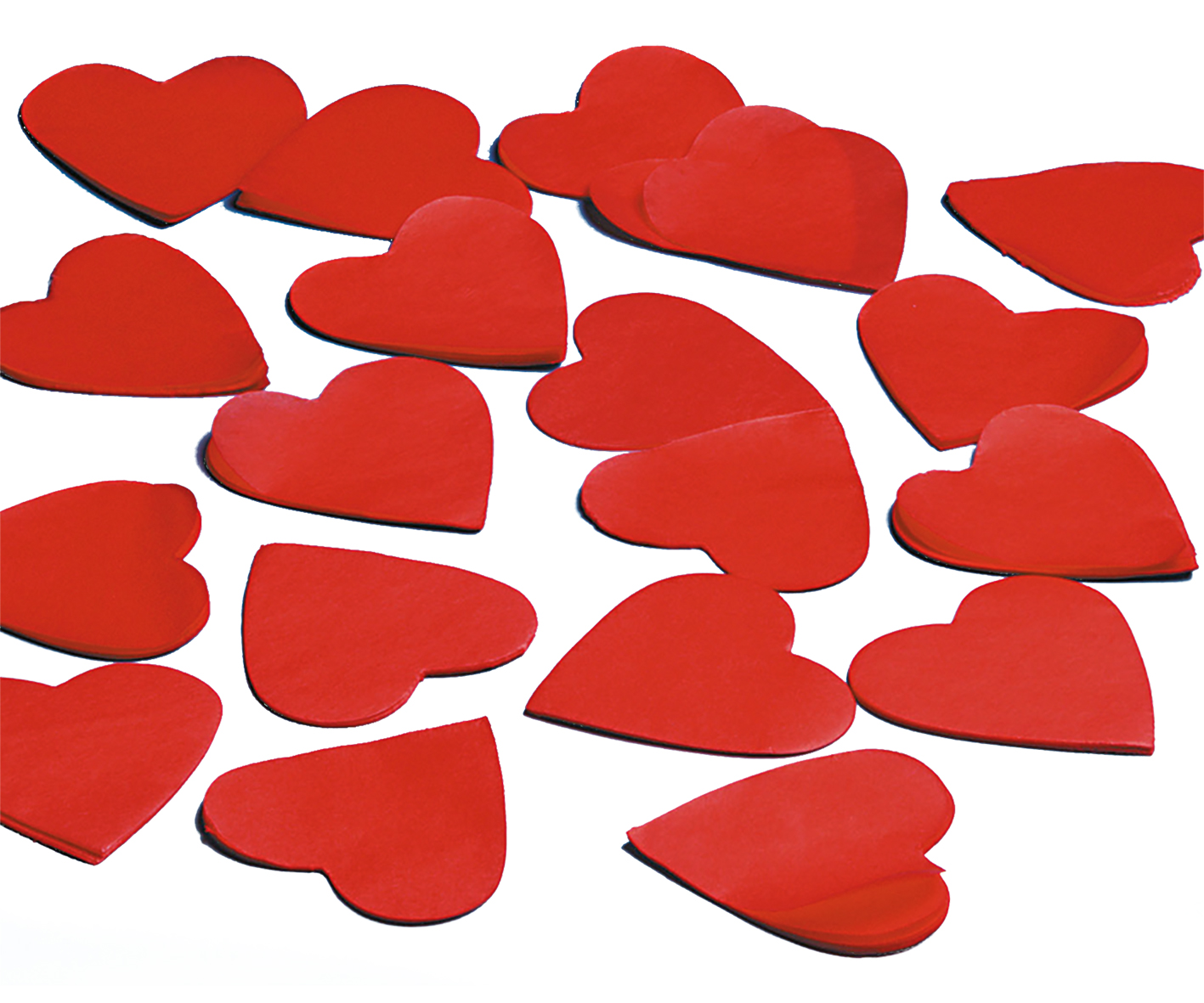 Konfetti Papier Herzen rot 5cm