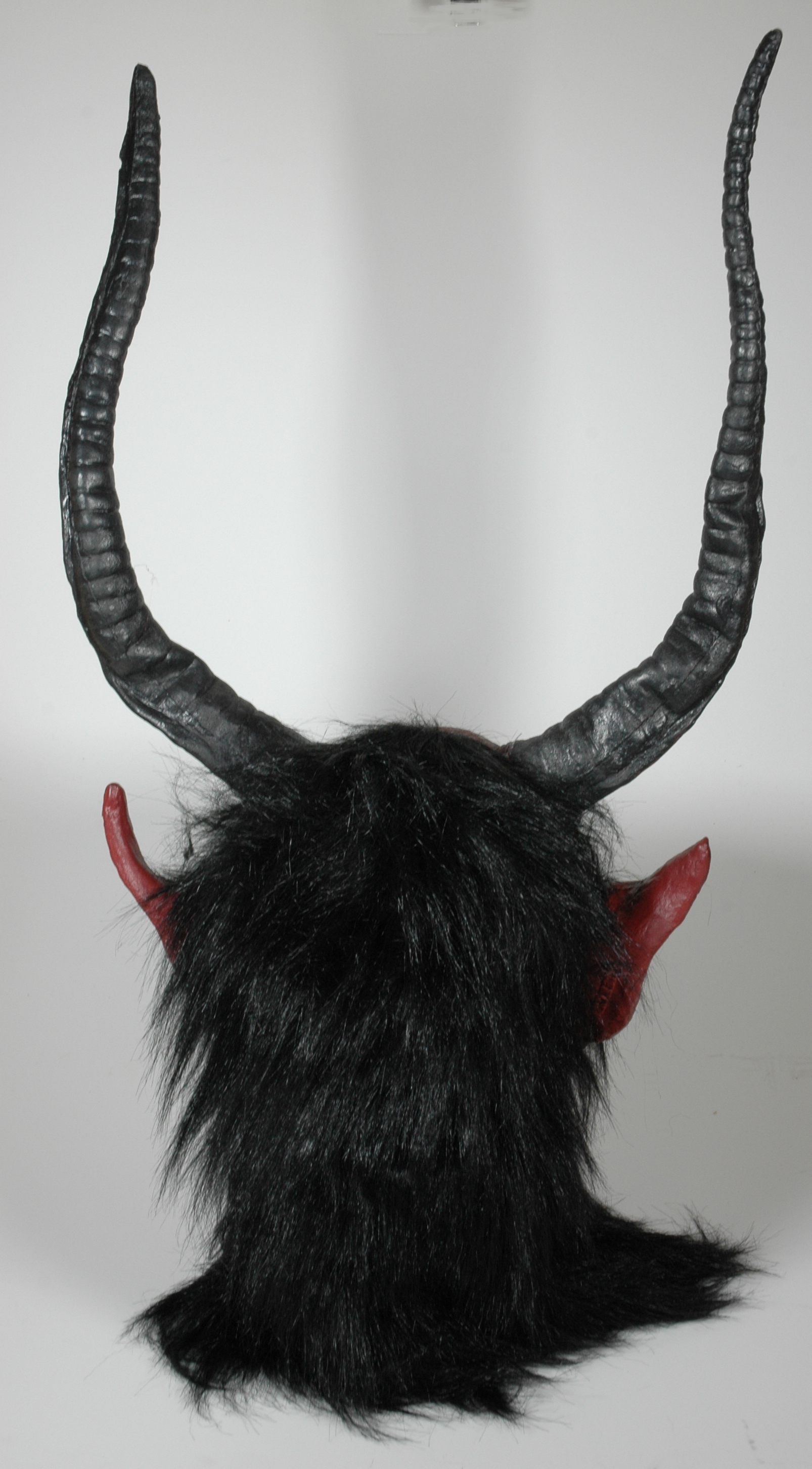 Krampus Maske mit lange Hörner aus Gummi