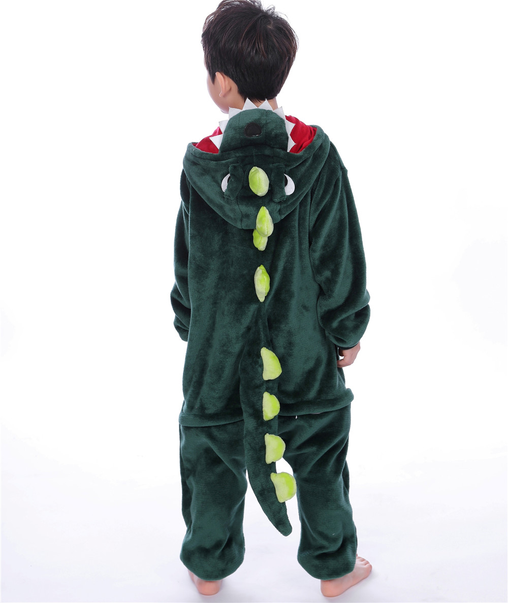 Grüner Dinosaurier Overall Größe 130cm