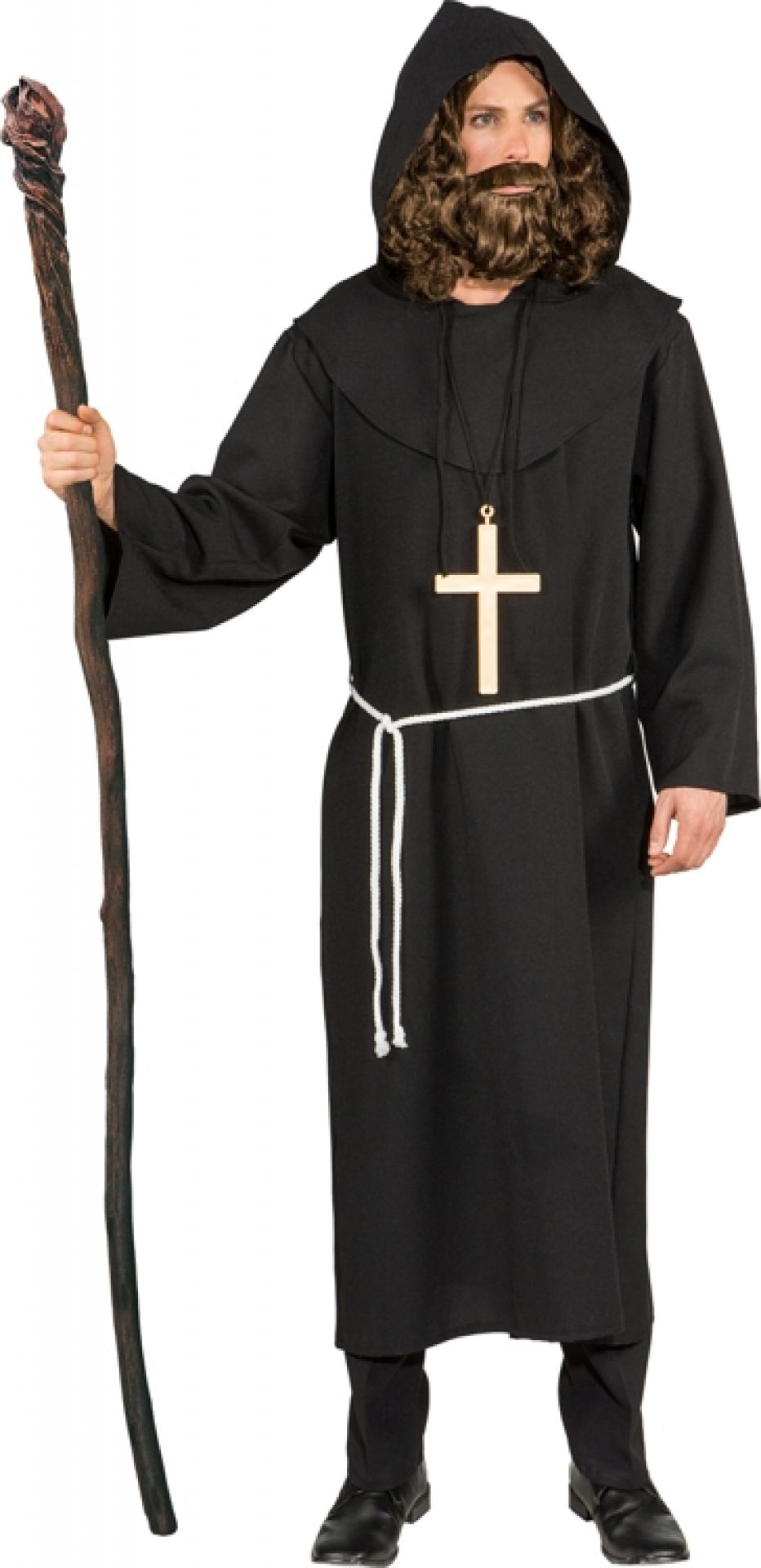 Mönch Kostüm Größe 56 schwarz
