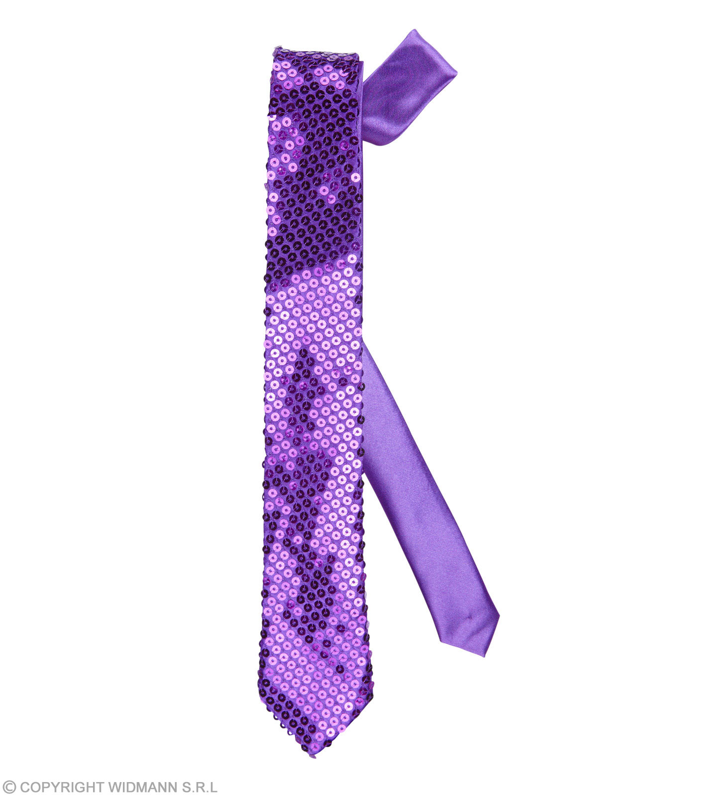 Krawatte violett Pailetten