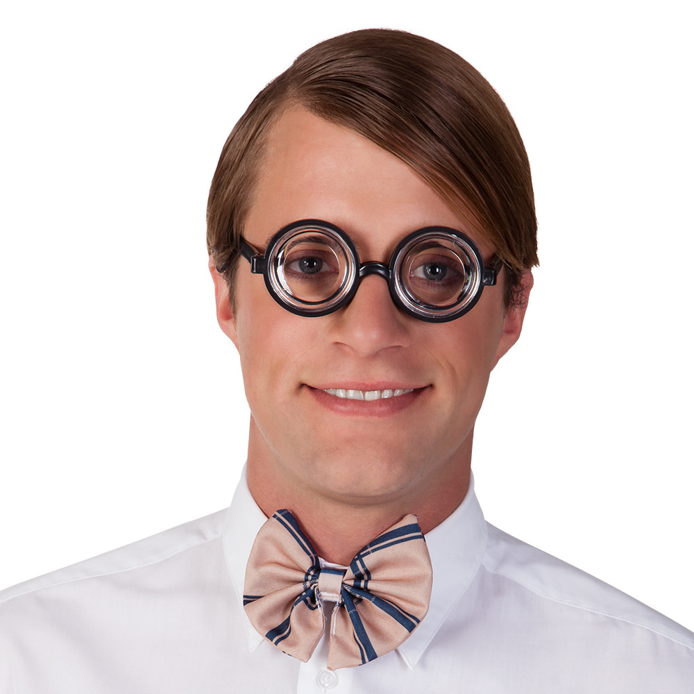 Scherzbrille "schielend Augen"