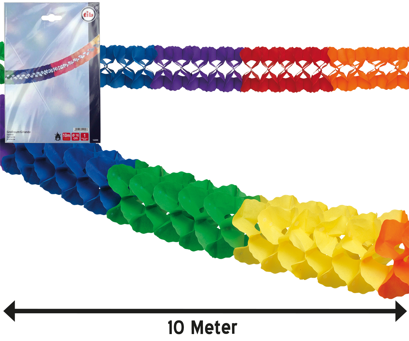 Großraumgirlande 10m  D:16cm