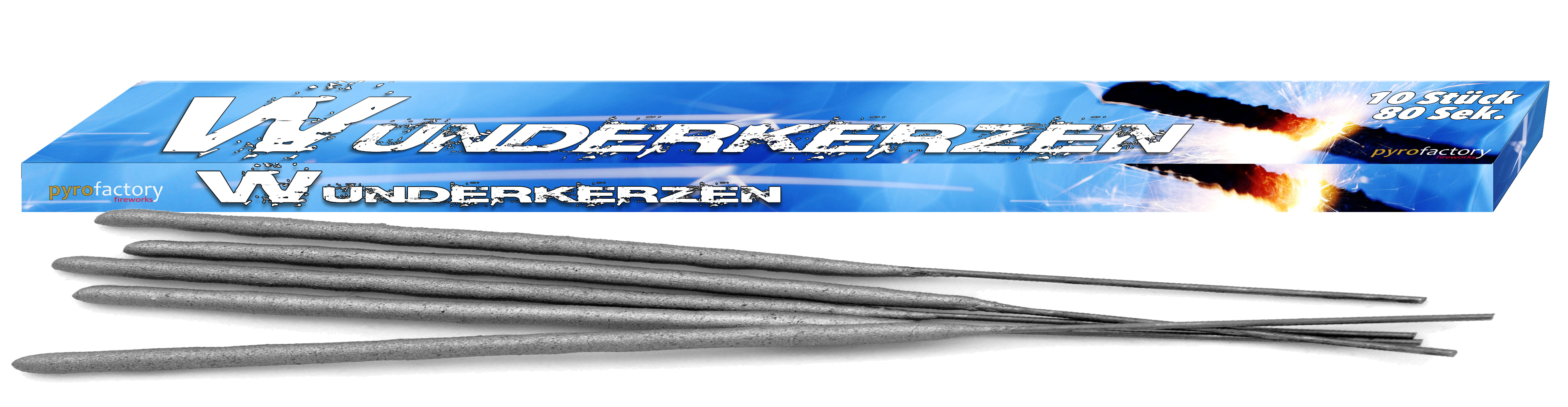 Wunderkerzen 30cm lang 10 Stück 80 Sek.