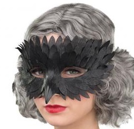 Raben Maske mit kurzem Schnabel