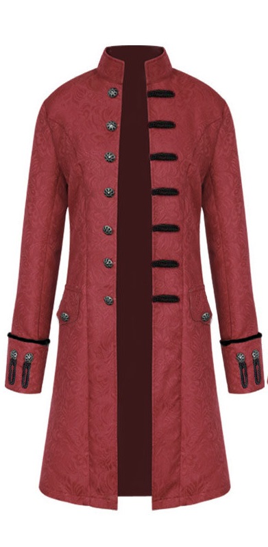 Dunkelroter Historischer Mantel Gr. 48  (S)