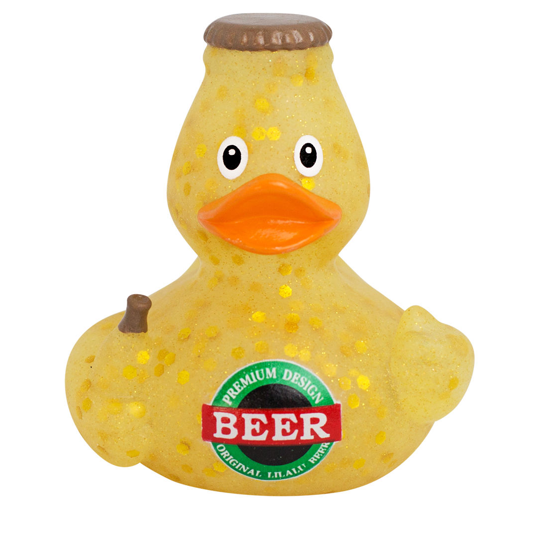 Badeente Bierflasche  ca. 8,5cm