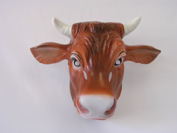 KUH  Maske Plastik für Erwachsene