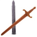 Ritter Rüstung 5teilig silber-grau