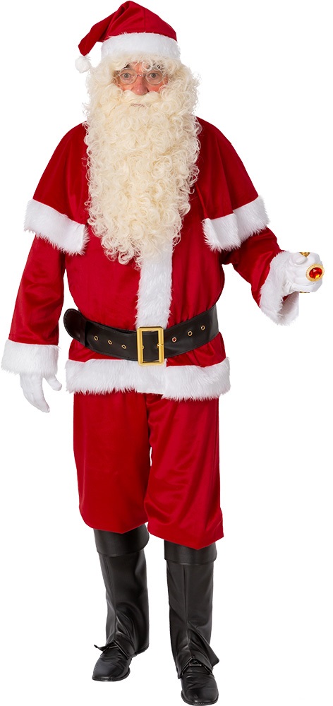 Weihnachtsmann Anzug mit Pelerine Gr. 52/54 lrot