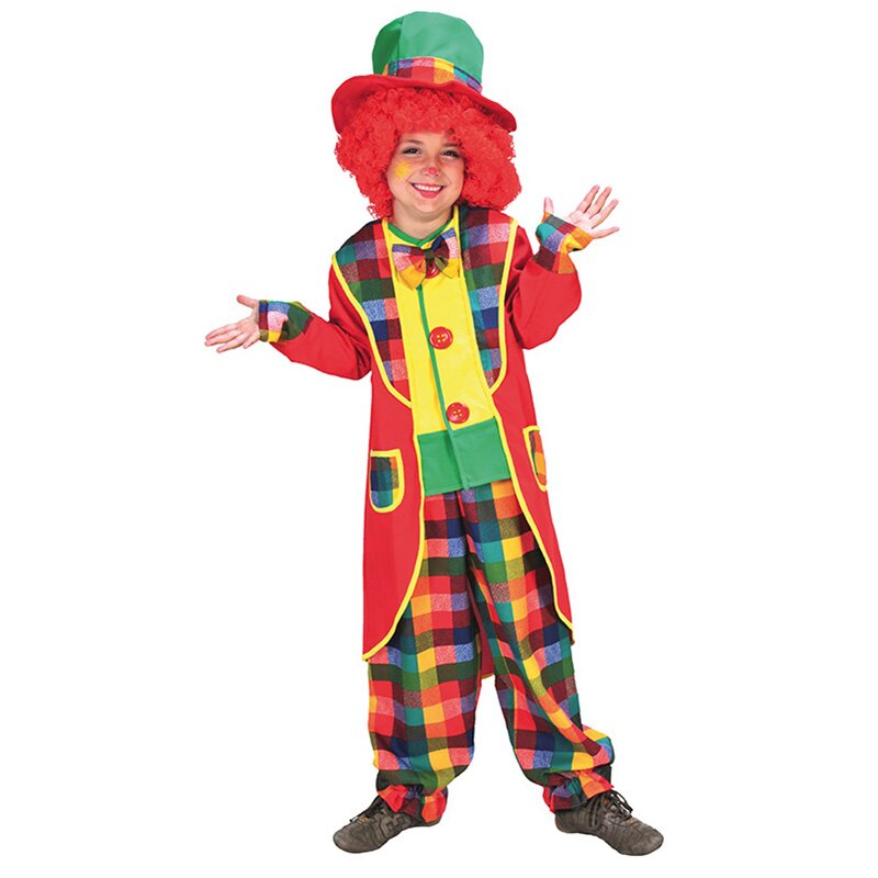 Clown für Kinder Größe 104   3teilig