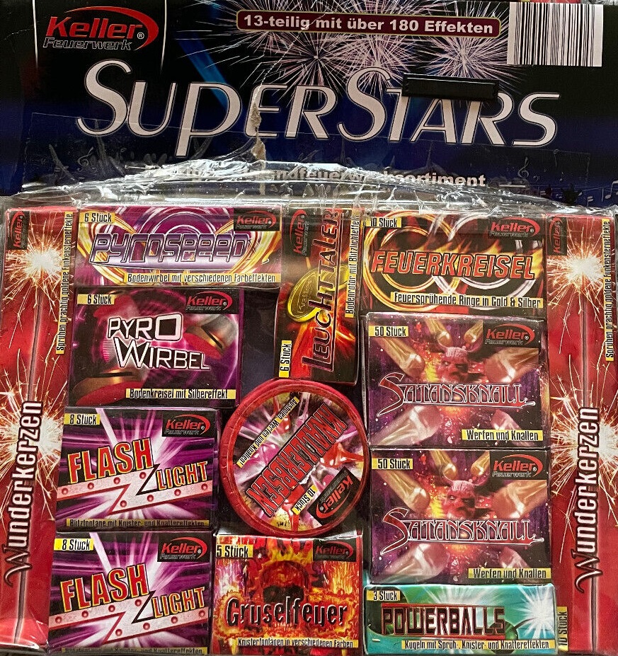 Jugendfeuerwerk Super Star  Kat.F1  ca. 200 teilig