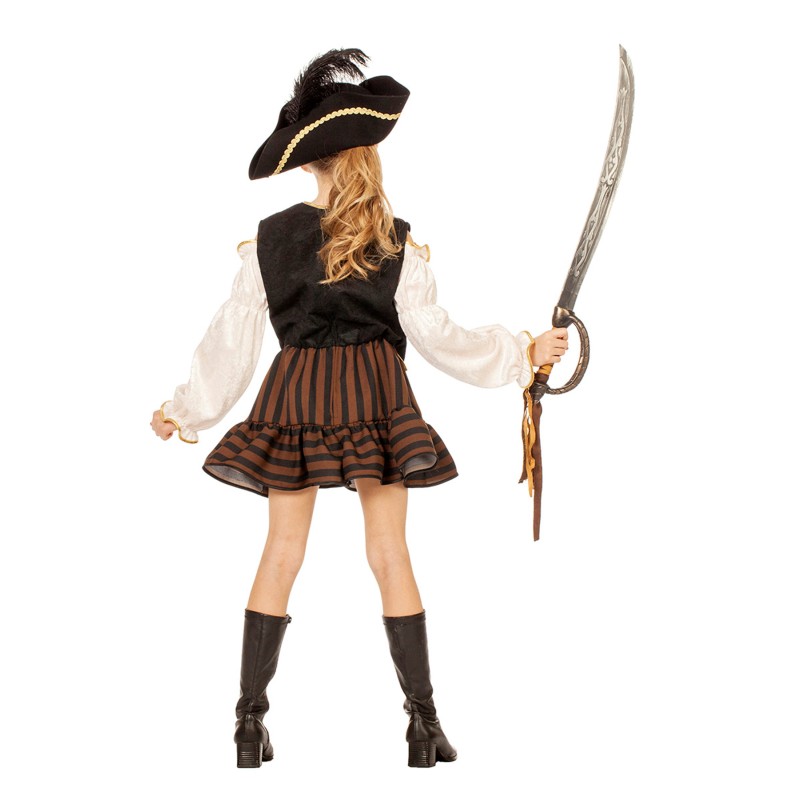 Piratin Kleid  braun deluxe Gr. 128