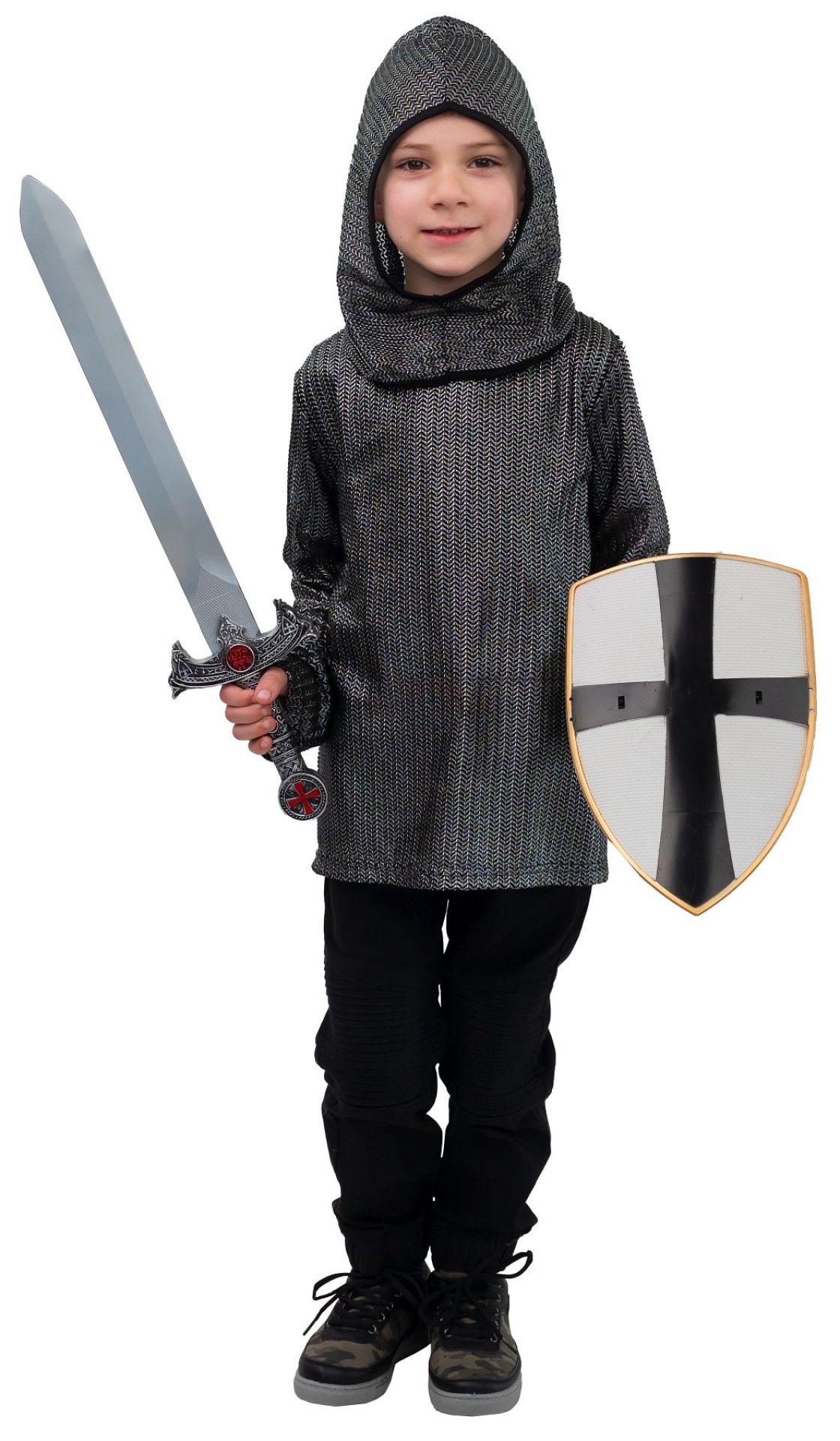 Ritter Kettenhemd Set silber Gr. 116