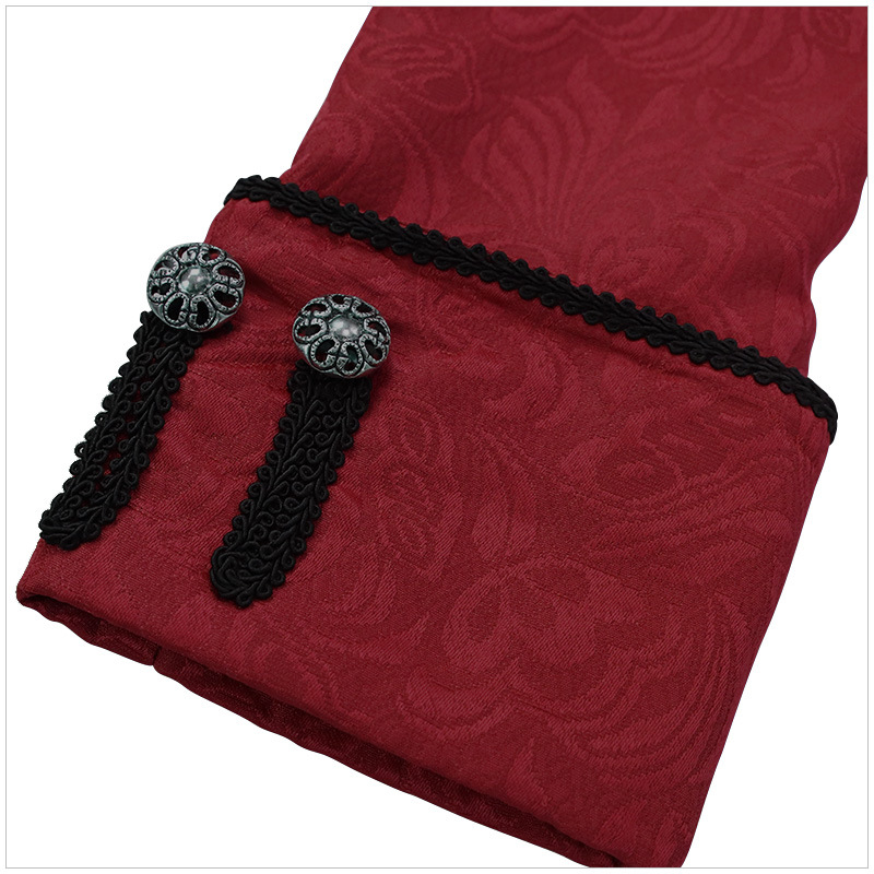 Dunkelroter Historischer Mantel Gr. 56  (XXL)