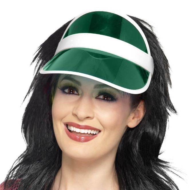 Stirnband Sonnenschutz Visier grün