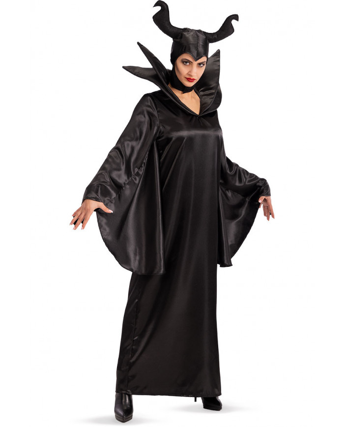 Malefica Kleid mit Kopfschmuck M-L