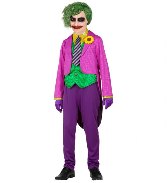 Evil Clown Größe 158 lila Frack,Hose Hemd und Weste