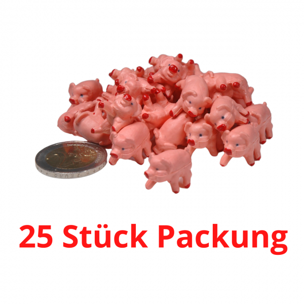 "25 Stk. Gummischweinchen" Glücksbringer