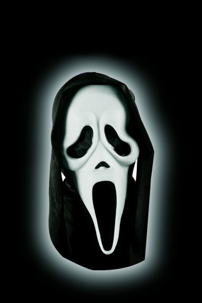 Scream Maske Original mit Kapuze *)