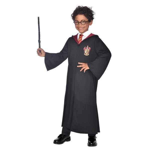 Harry Potter Mantel 10-12 Jahre mit Stab und Brille