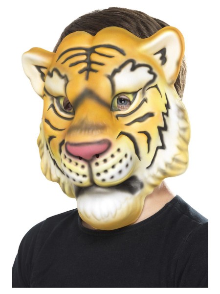 Tiger Halbmaske aus Schaumstoff