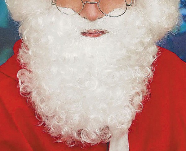 Weihnachtsmann Bart weiss ca. 25cm lang