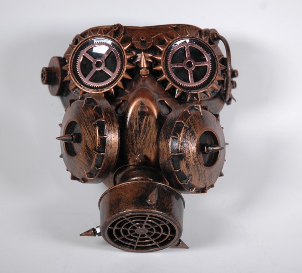 Steampunk Maske bronze
