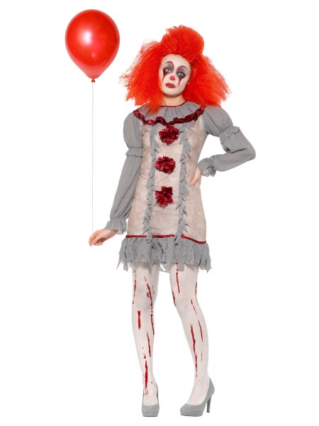 Horror Clown Lady Kleid SMALL